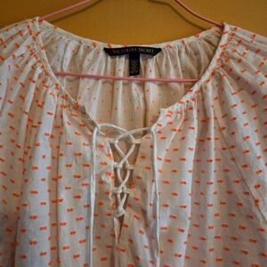 Victoria's Secret Blouse with Tassel Tie, XS